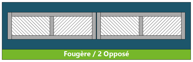Soubassement fougère/2 opposé