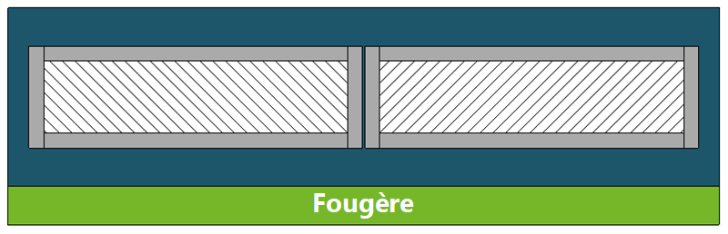 Soubassement fougère